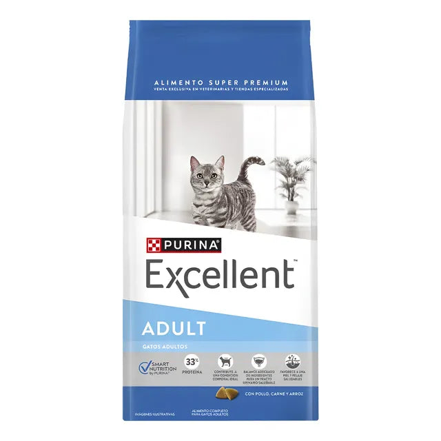 Purina Excellent Adult para Gato Adulto Pollo/Carne/Arroz de 7.5kg