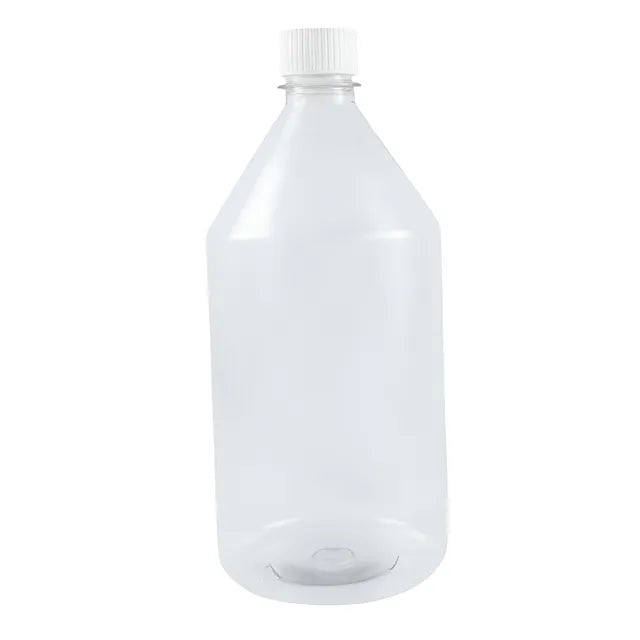 Pack 50 Botellas Pet 1 Litro Rosca Con Tapa Envase Plástico Transparente Liquidos Agua Jugos Aceite Alimentos Industrias Artesanías Reposteria Hogar Emprendedores Producción Almacenamiento Bebidas Seg