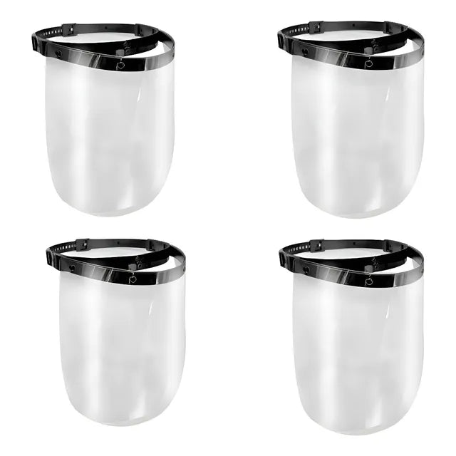 Mascara Protectora Facial Pet Acrilico Barbijos Combo X4u - Transparente