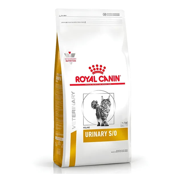 Alimento Royal Canin Veterinary Diet Feline Urinary S/O High Dilution UHD 34 para gato adulto de raza pequeña sabor mix de 7.5 kg